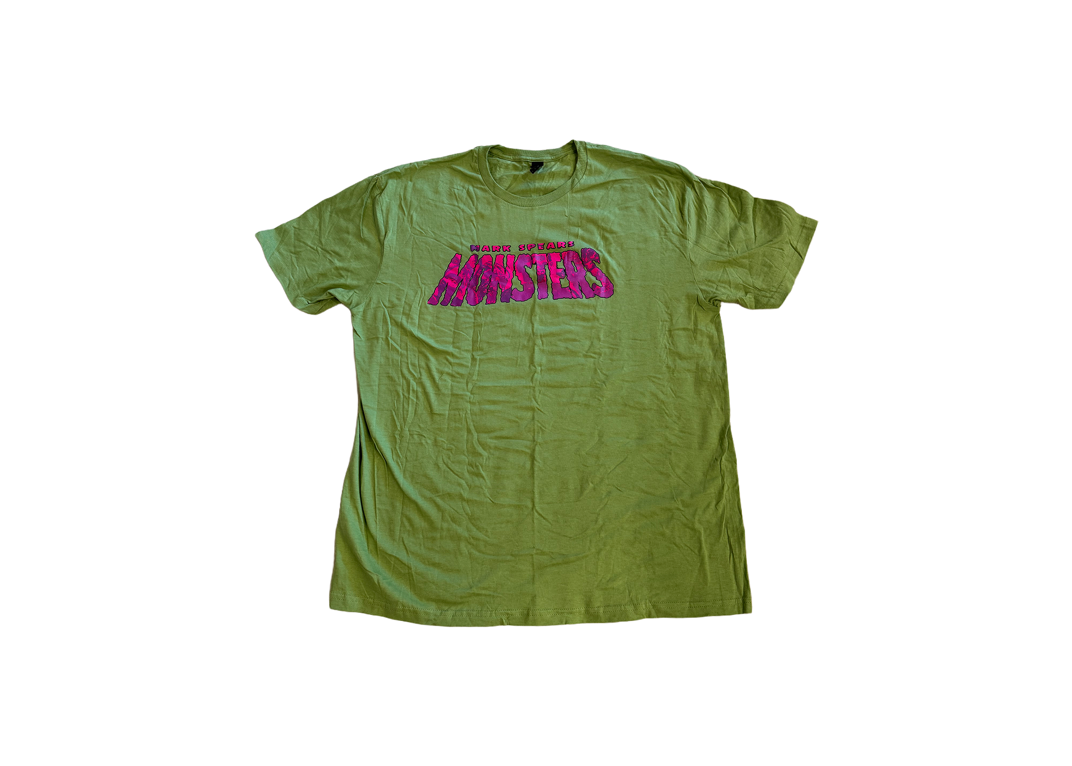 Mark Spears Monsters T-Shirt Green and Pink