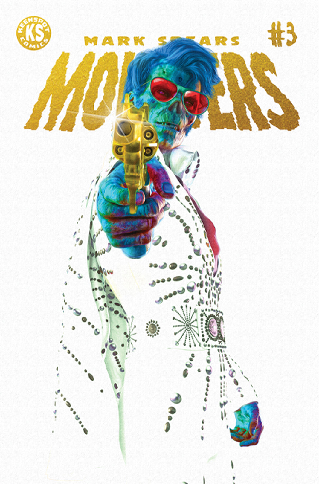 FarleyCon Exclusive Hellvis CardStock Edition Mark Spears Monsters #3 Only 199 Made