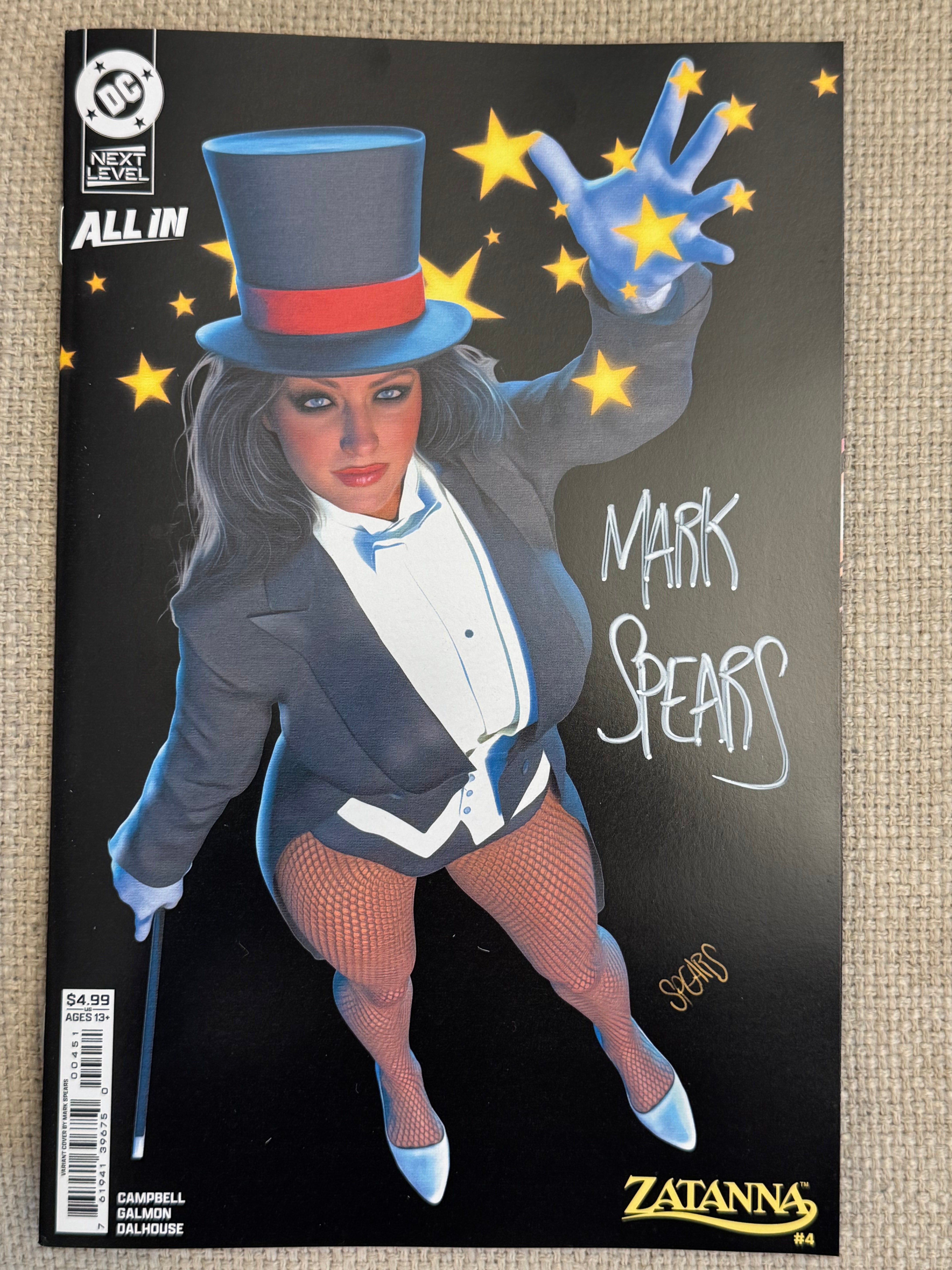 SIGNED - Zatanna #4 Cover E