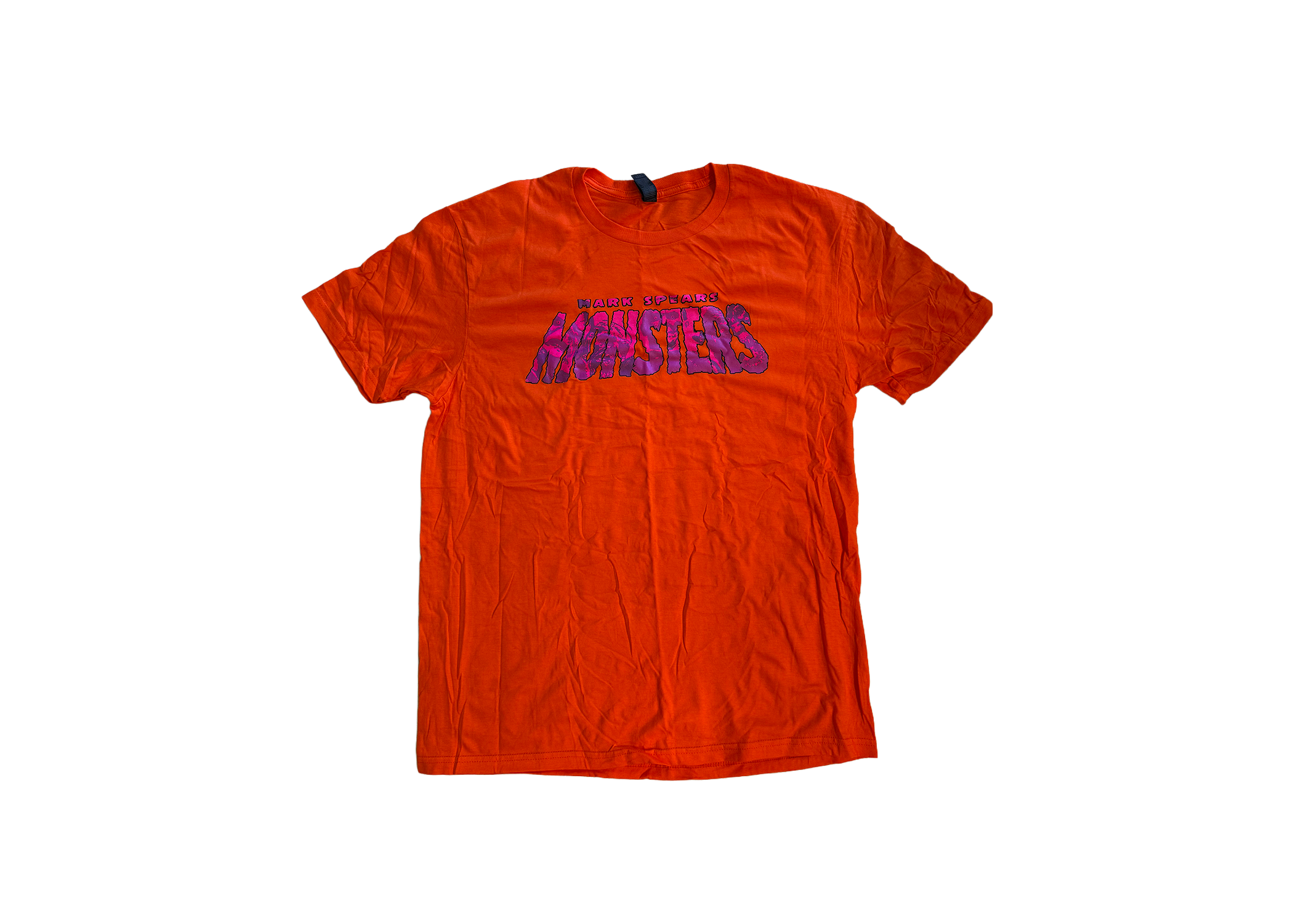 Mark Spears Monsters T-Shirt Orange and Pink