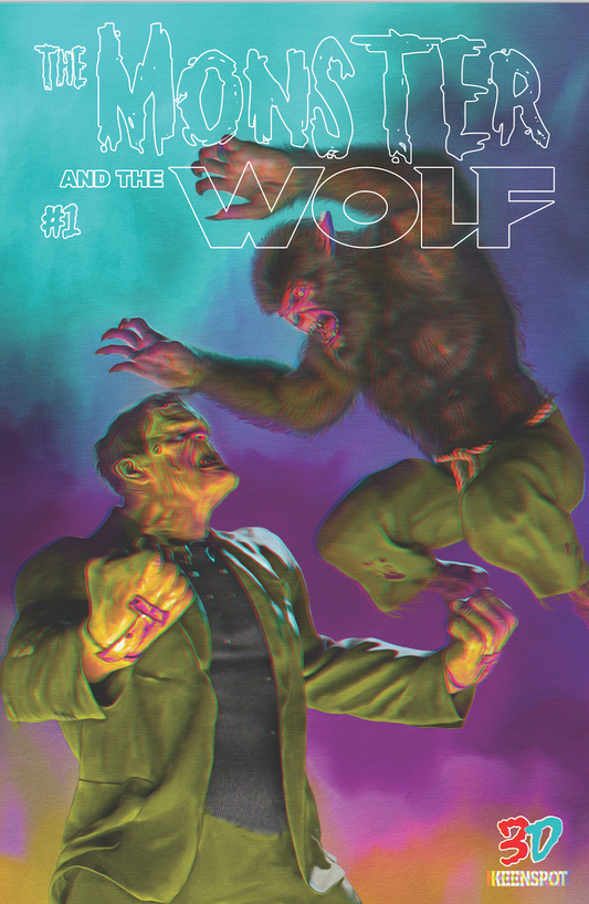Monster and the Wolf #1 3D Cover Exclusive Only 100 Made Comes with a pair of 3D glasses