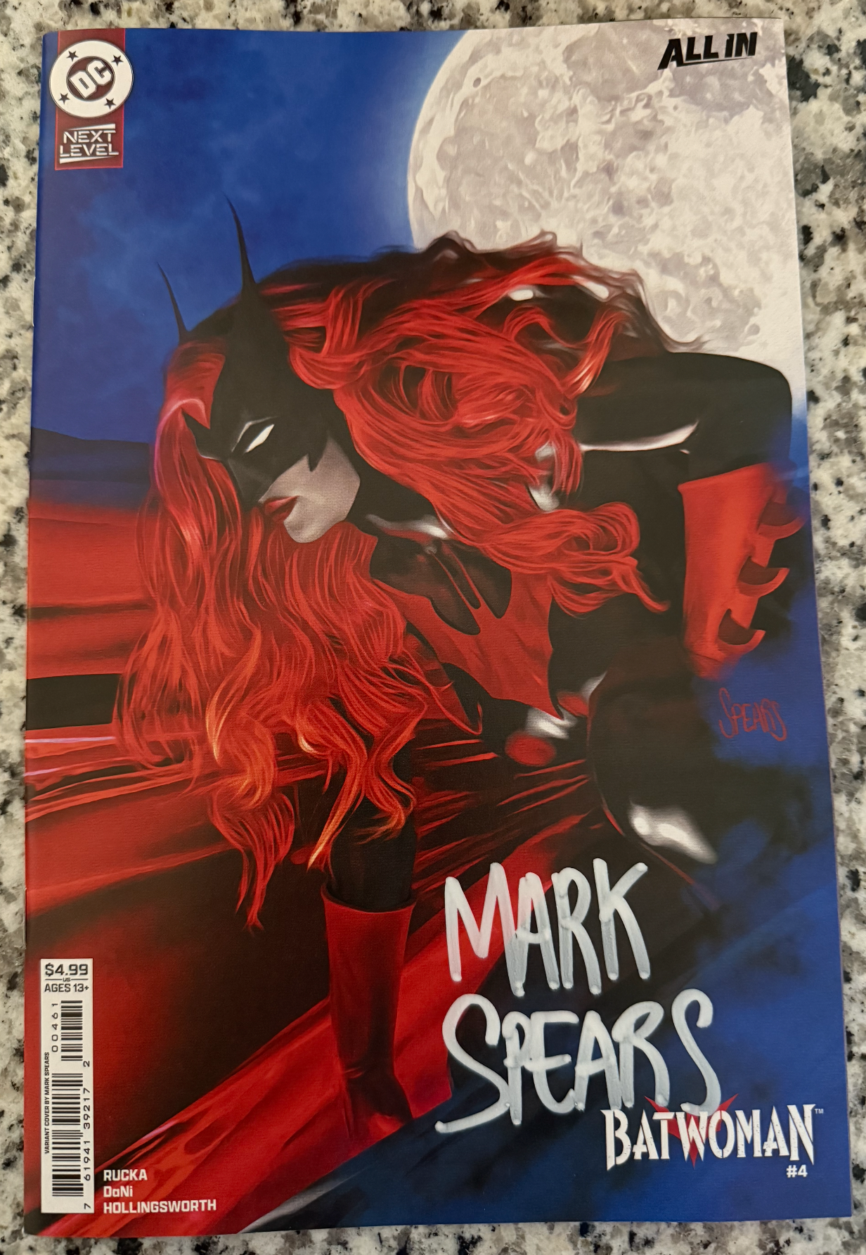 SIGNED - DC COMICS BATWOMAN #4 Cover by Mark Spears