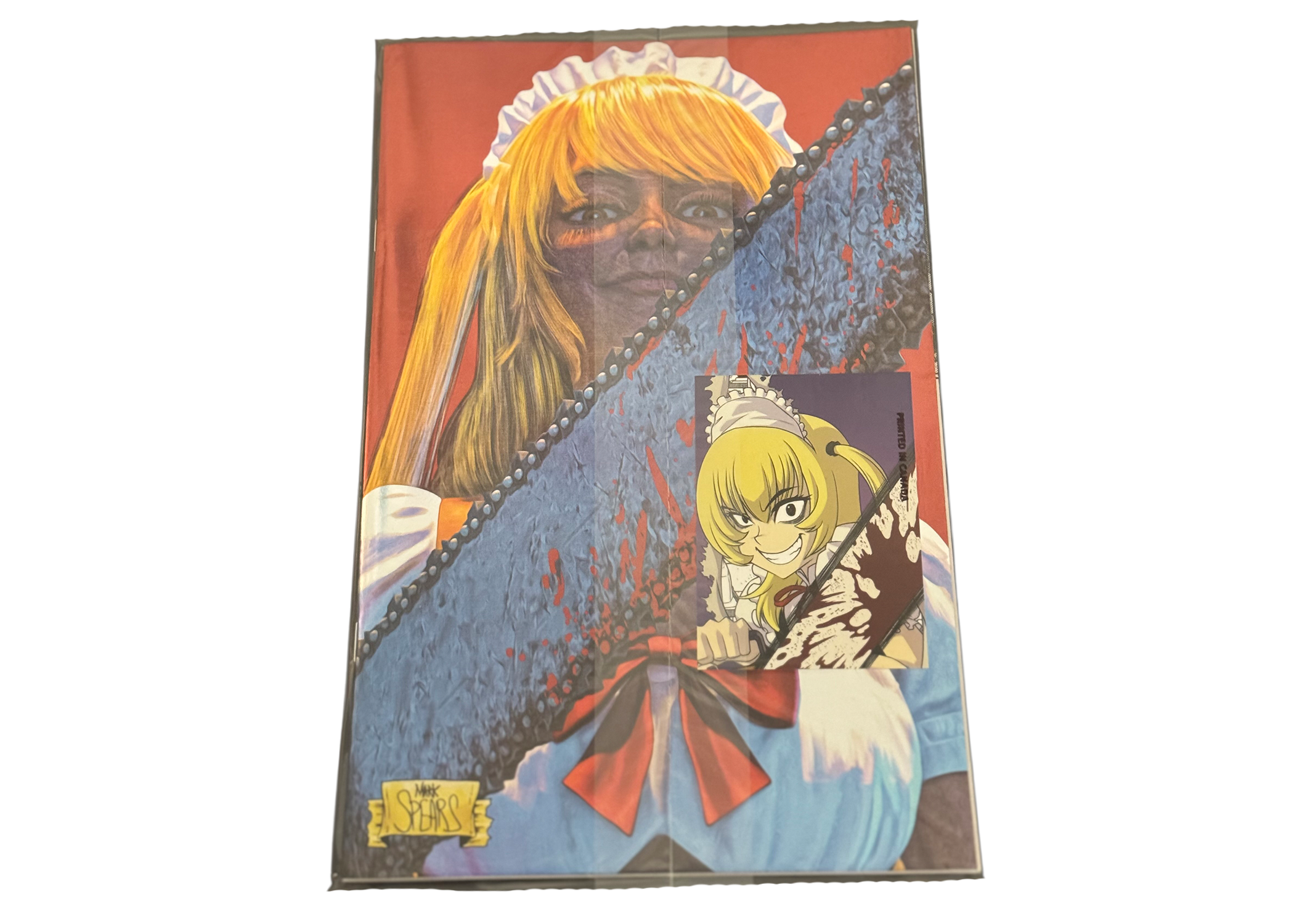 Maid Cafe #1 Cover C FOIL Virgin Variant WITH Random Trading Card