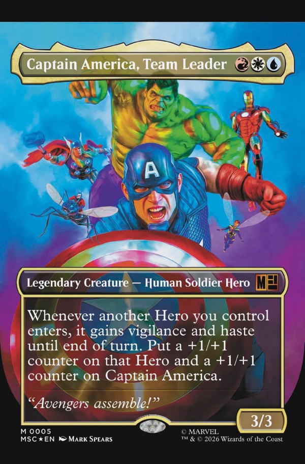 SIGNED - Captain America #12 Magic: The Gathering Variant